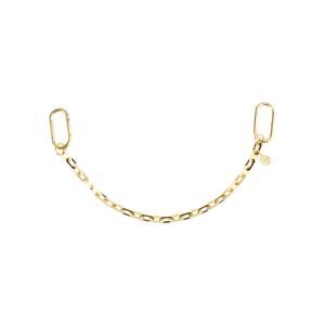 VERONICA BEARD Swag Edge Chain Bag Charm in Gold